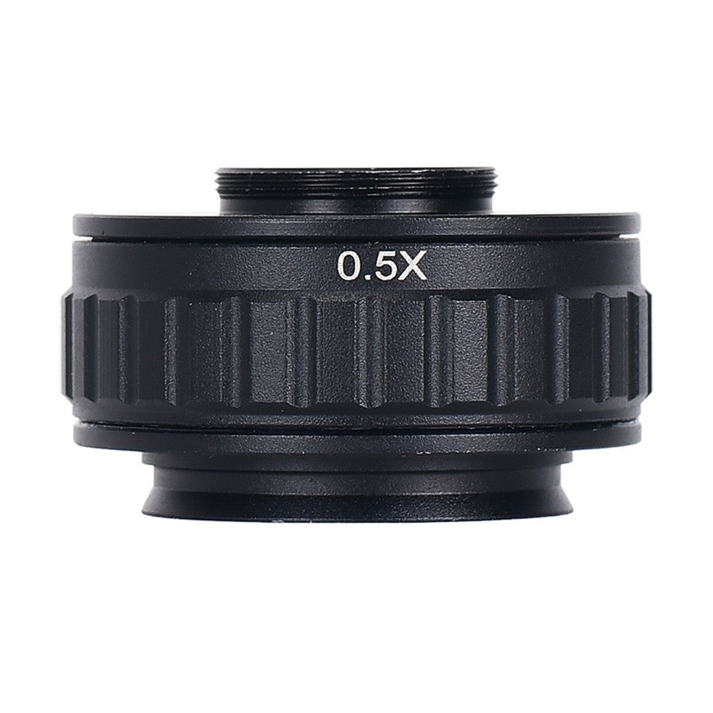 HAYEAR 0.5X C-Mount Lens Adapter, Microscope Camera Connector, Focus Adjustable, Trinocular Stereo Micro