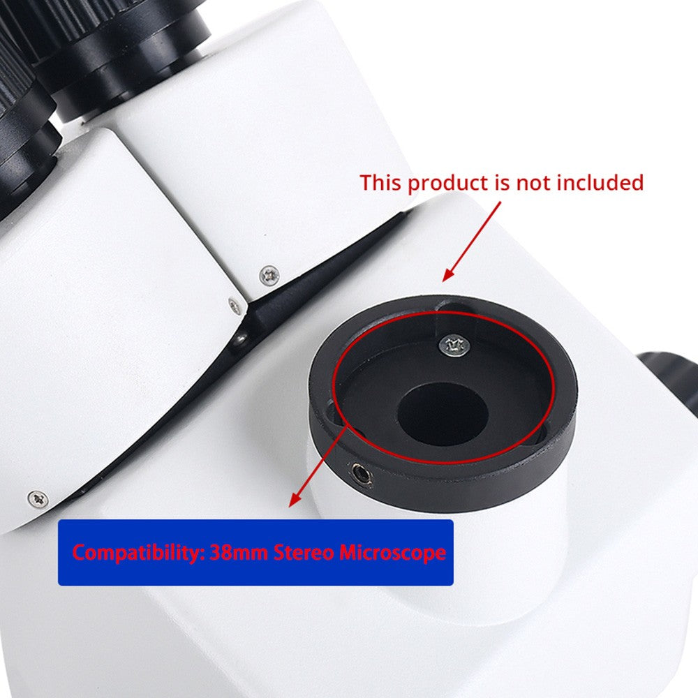 HAYEAR 0.5X C-Mount Lens Adapter, Microscope Camera Connector, Focus Adjustable, Trinocular Stereo Micro