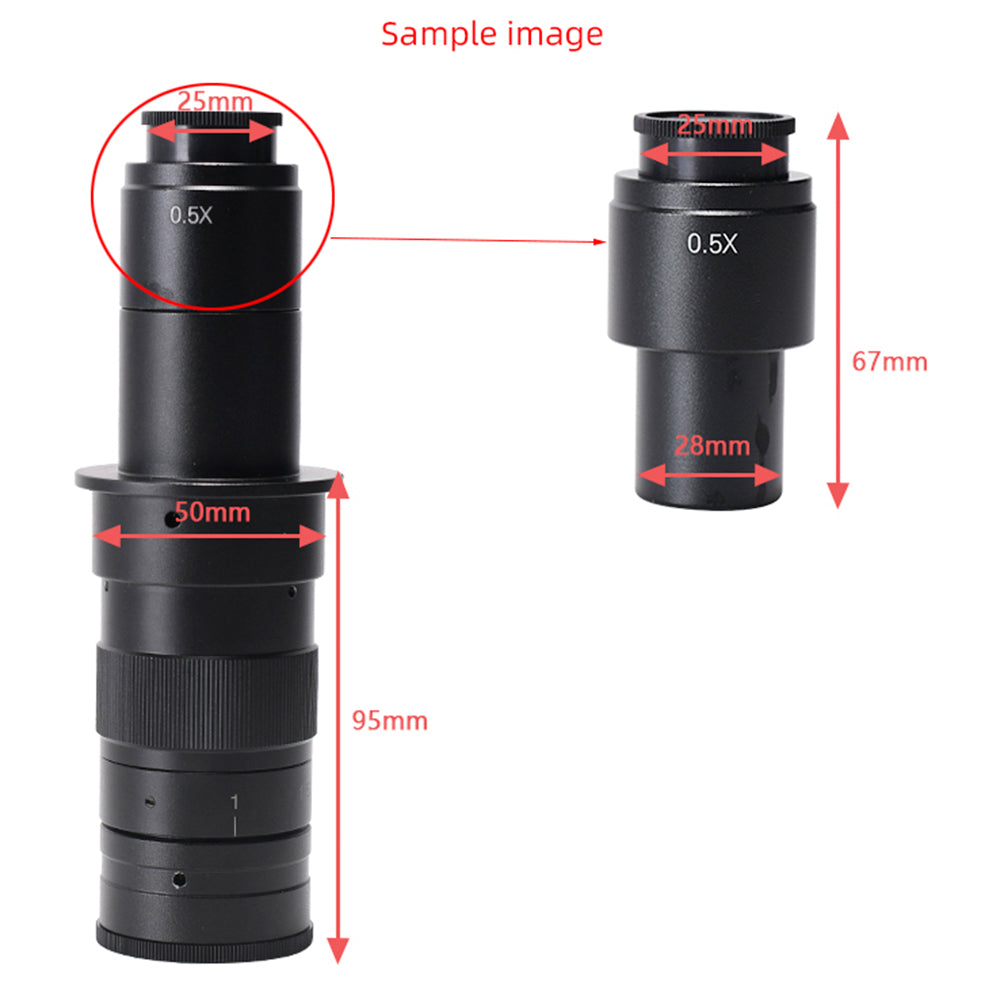 HAYEAR 1X Microscope Adapter Eyepiece for Monocular Lens