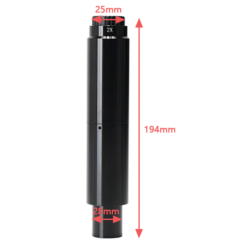HAYEAR 2X Microscope Adapter Eyepiece for Monocular Lens