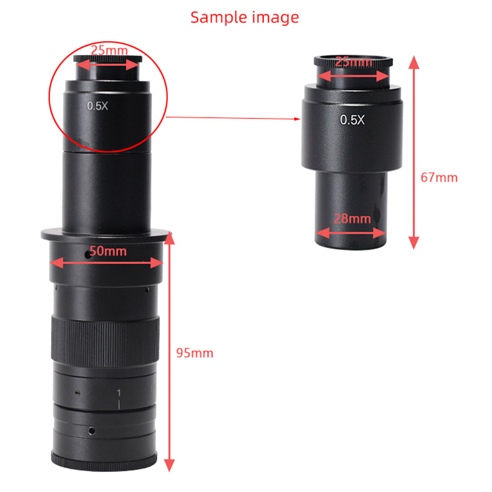 HAYEAR 2X Microscope Adapter Eyepiece for Monocular Lens