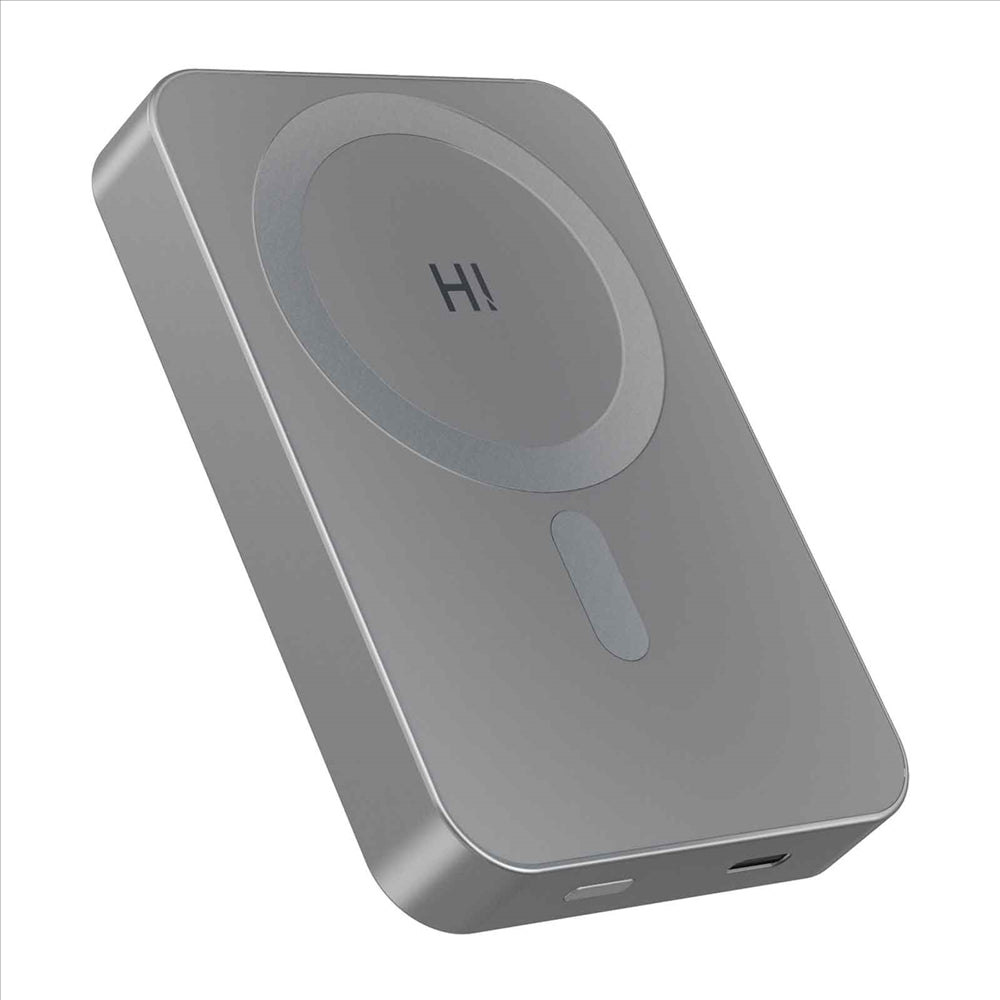 HINOVO MB1-10000 Wireless Portable Charger 10000mAh Magnetic Power Bank Wireless Magnetic Juice Battery Pack, Compatible with MagSafe Magnetic Phone Case, Wireless Charging Battery Pack for iPhone 14/13/12 Series Fast-Charging Ultra Slim & Light