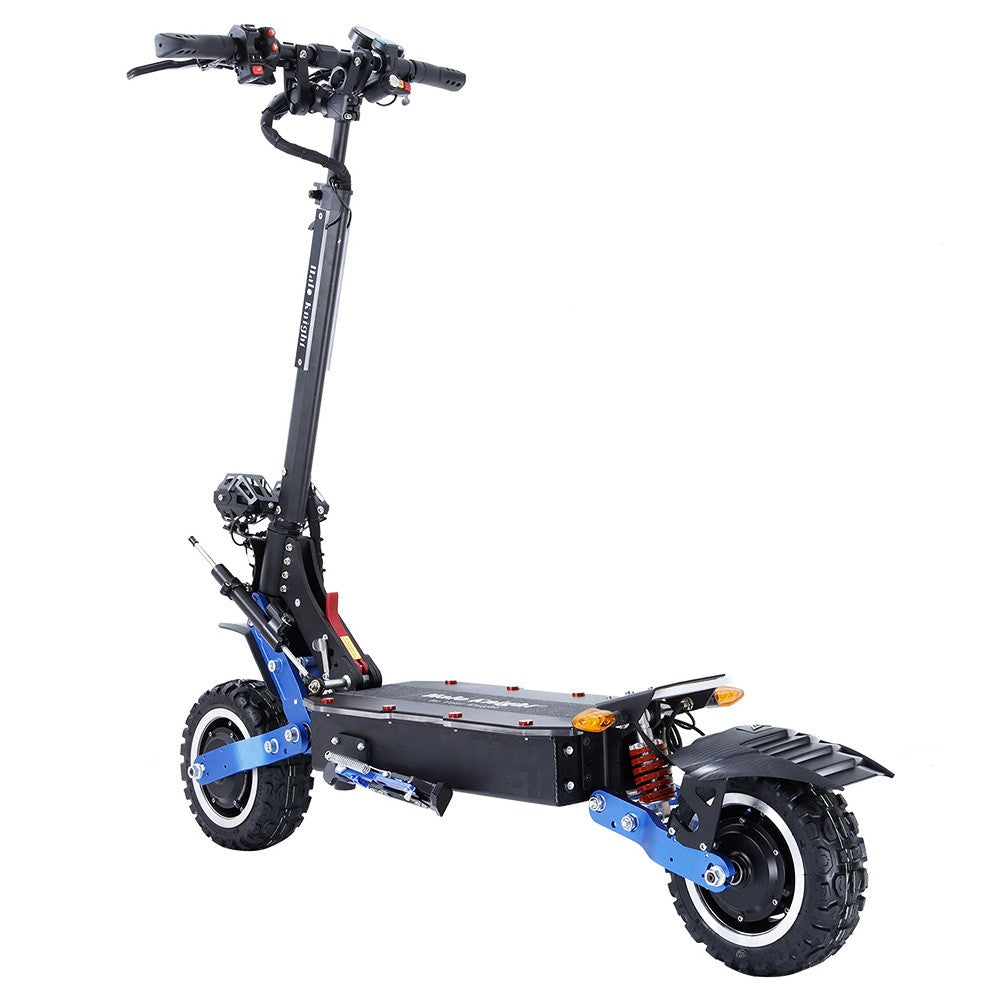 Halo Knight T108 Pro Electric Scooter 11'' Off-Road Tire 3000W*2 Motors 95Km/h Max Speed 60V 38.4Ah Battery 80KM Range 200KG Max load Front & Rear Turn Signal IPX4 Waterproof Dual Hydraulic Brakes Electric Brake - Black