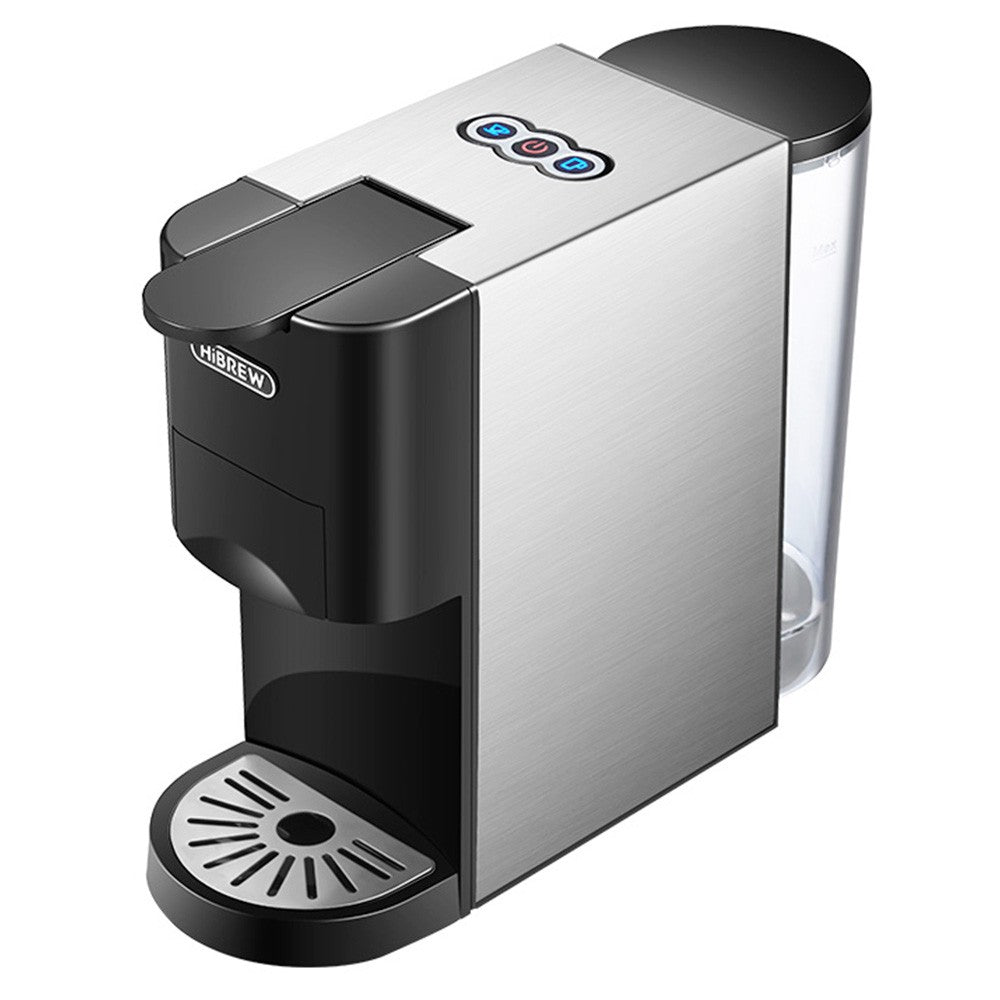 HiBREW H3A 5 in 1 Coffee Machine, 19 Bar Pressure, Cold/Hot Mode, 1000ml Water Tank, Anti-dry Protection - Silver