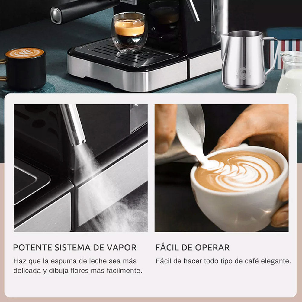 HiBREW H5 1050W Coffee Maker, 20 Bar Semi-Auto Cappuccino Espresso Coffee Machine, 1.5L Capacity, Temperature Display