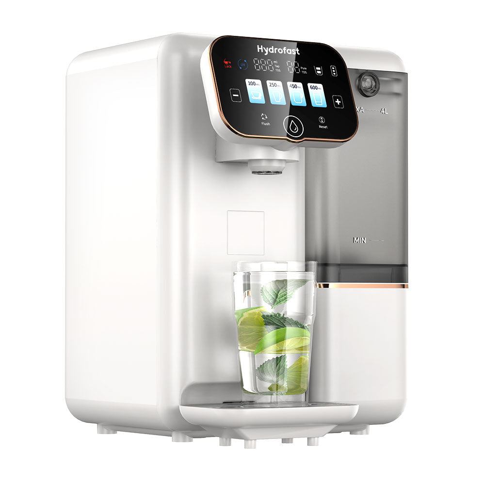 Hydrofast B100 Countertop Water Purifier, Room Temperature, Reverse Osmosis Water Filter for Home, Office