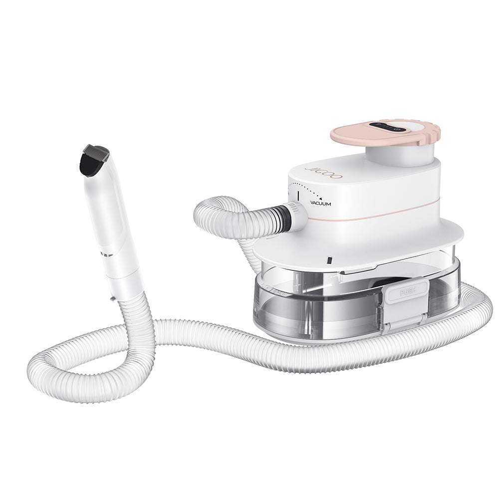 JIGOO P300 11 in 1 Pet Grooming Vacuum Kit, 3 Speed Modes, 4L Dust Cup, 4 Guide Combs, Low Noise - US Plug