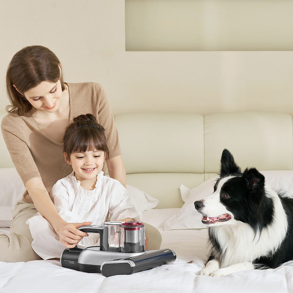 JIMMY BD7 Pro Cordless Double Cup Anti-Mite Vacuum Cleaner, 250W 6Kpa, Bed Vacuum Cleaner, Smart Dust Sensor UV & Ultrasound Technology, Negative Ion Function, 30Mins Runtime, LED Display