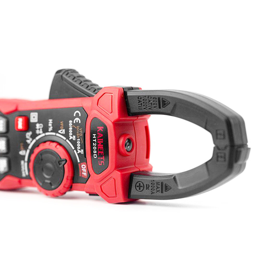 KAIWEETS HT208D INRUSH Clamp Meter, 1000 Amp AC/DC Current, 1000V AC/DC Voltage, NCV sensor, GFCI electrical outlets tester, Null Wire and Live Wire Testing