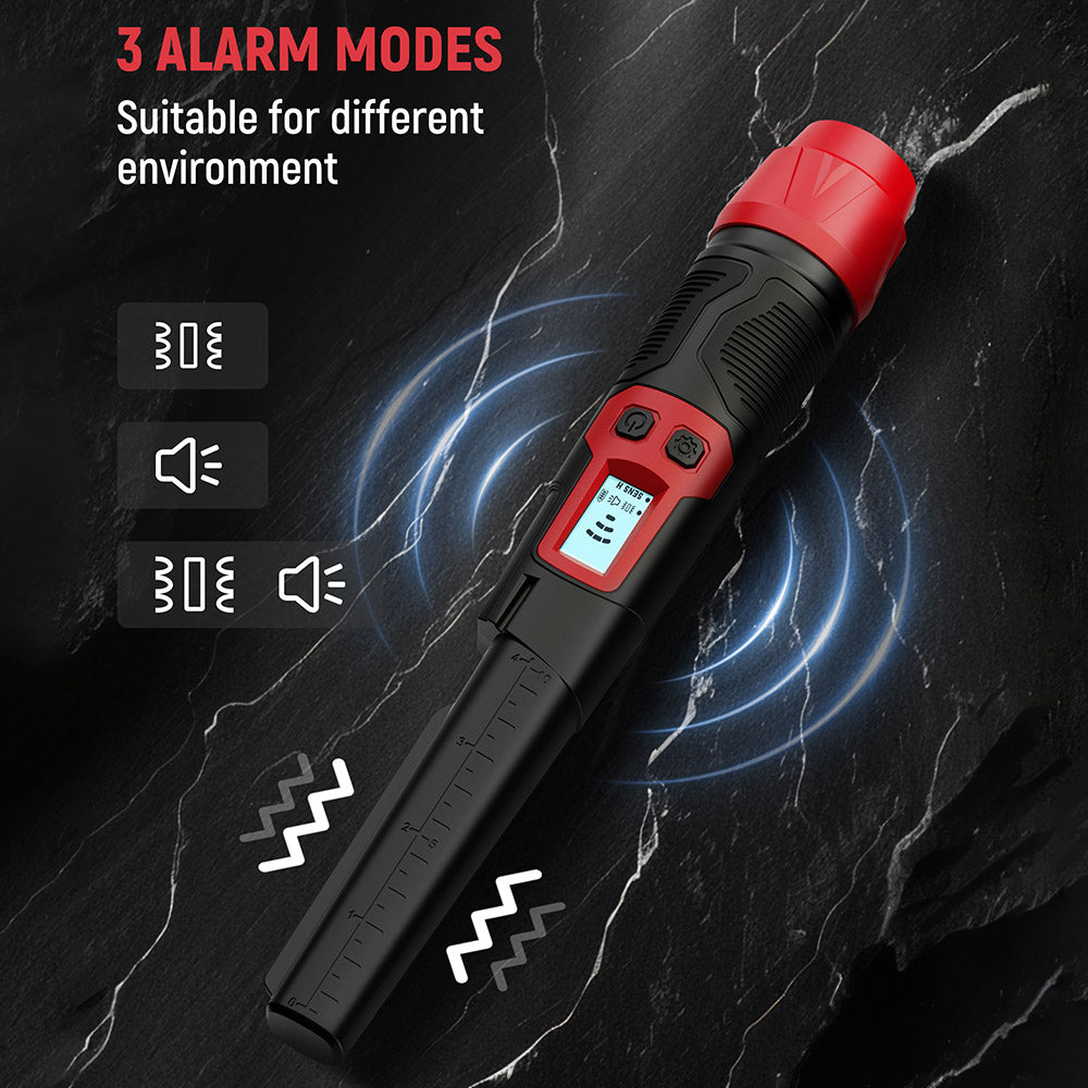 KAIWEETS PREC-POINTER I Metal Detector Pinpointer, 360° Detection, IP68 Waterproof, LCD Screen & Flashlight, 3 Alert Modes