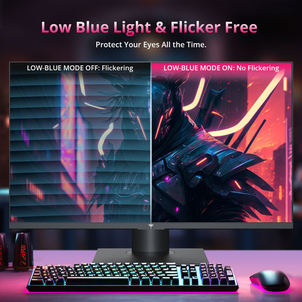 KTC H27P22S 27-inch Gaming Monitor, 3840x2160 UHD AUO 7.0 FAST IPS Panel, HDR400, 160Hz Refresh Rate, 1ms Response Time, 132%sRGB, Compatible with FreeSync and G-SYNC, Low-blue Light, 2*HDMI2.1 2*DP1.4 1*USB2.0, Adjustable Stand & Support VESA Mount
