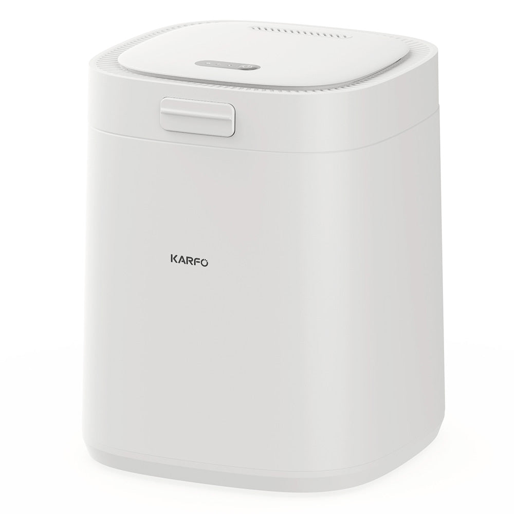 Karfo UF006-EC Electric Waste Kitchen Composter, 2.5L Capacity, Odorless/Auto-Cleaning/ 3 Modes/Low Noise, Turn Food Waste into Fertilizer for Indoor Plants, Outdoor Garden, White