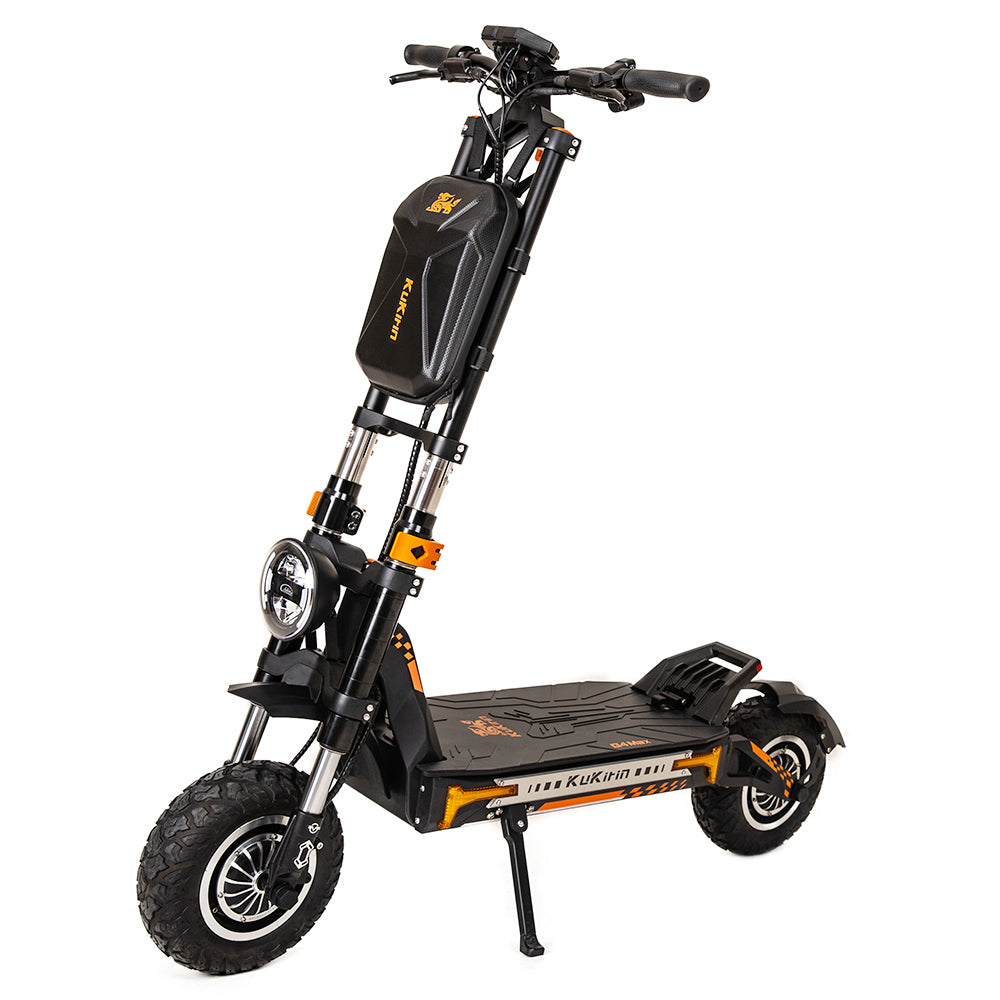 KuKirin G4 Max Off-road Electric Scooter, 1600W*2 Dual Motor 86km/h Max Speed 12-inch Tire 60V 35.2Ah 2112Wh Removable Battery 95km Range Hydralic Brake 38° climb 8 Light system Hydraulic damping absorption IP54 Waterproof