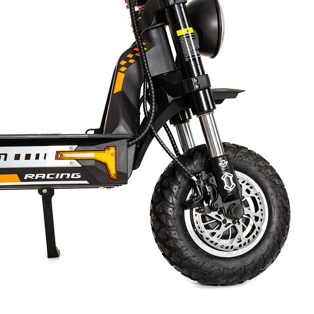 KuKirin G4 Max Off-road Electric Scooter, 1600W*2 Dual Motor 86km/h Max Speed 12-inch Tire 60V 35.2Ah 2112Wh Removable Battery 95km Range Hydralic Brake 38° climb 8 Light system Hydraulic damping absorption IP54 Waterproof