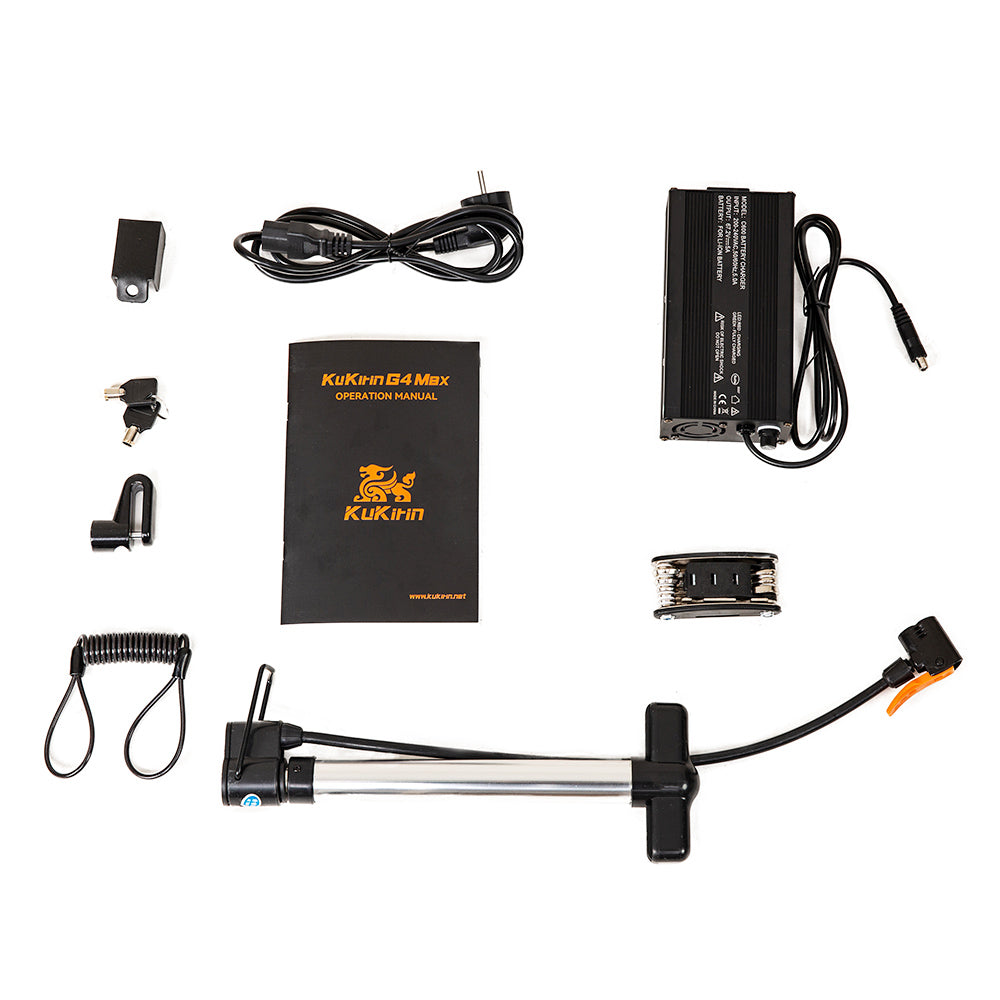 KuKirin G4 Max Off-road Electric Scooter, 1600W*2 Dual Motor 86km/h Max Speed 12-inch Tire 60V 35.2Ah 2112Wh Removable Battery 95km Range Hydralic Brake 38° climb 8 Light system Hydraulic damping absorption IP54 Waterproof