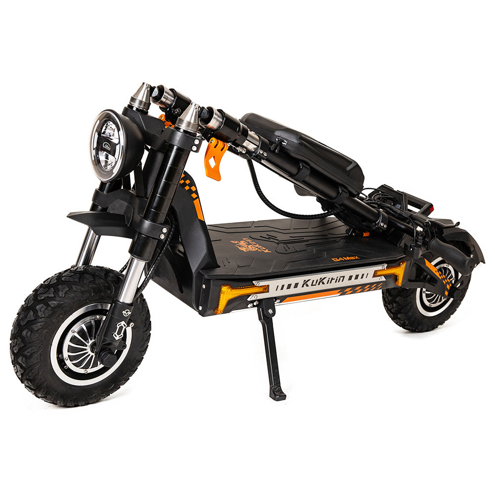 KuKirin G4 Max Off-road Electric Scooter, 1600W*2 Dual Motor 86km/h Max Speed 12-inch Tire 60V 35.2Ah 2112Wh Removable Battery 95km Range Hydralic Brake 38° climb 8 Light system Hydraulic damping absorption IP54 Waterproof