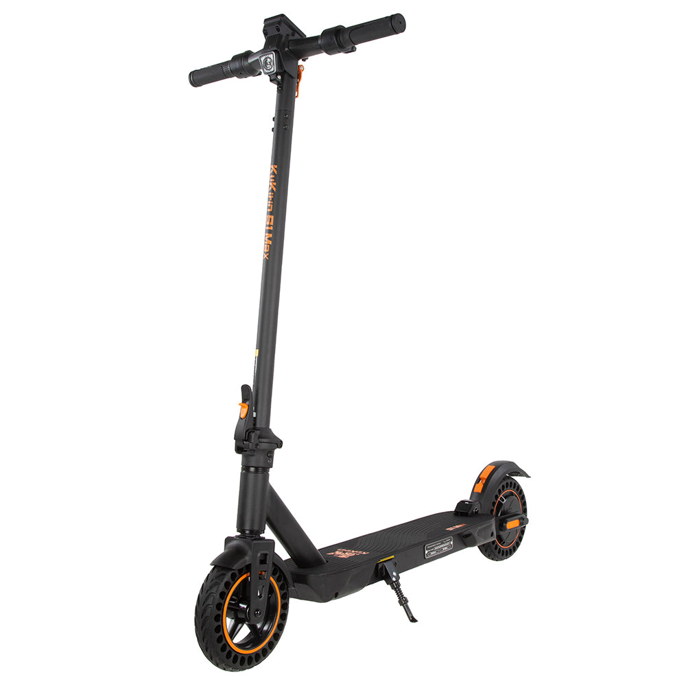 KuKirin S1 Max Foldable Electric Scooter, 350W Motor, 36V 10.4Ah Battery, 8-inch Tires, Taillight 39km Range, Spring Shock Absorption, Big Display, 15-degree slope, IP54 Waterproof Safety folding buckle