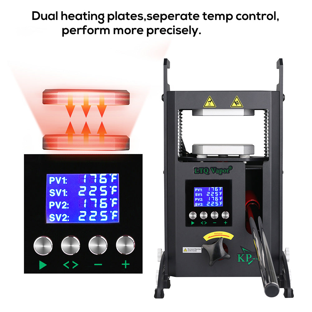 LTQ VAPOR KP-402 Heat Press Machine, Dual Heating Plates, 4 Ton Pressure Starter, Adjustable Temperature