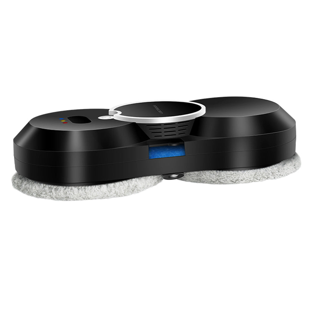 Liectroux HCR-10 Robot Window Vacuum Cleaner, 30ml Water Tank, Ultrasonic Water Spraying, 2800Pa Suction, 6.8cm Ultra-thin Body - Black