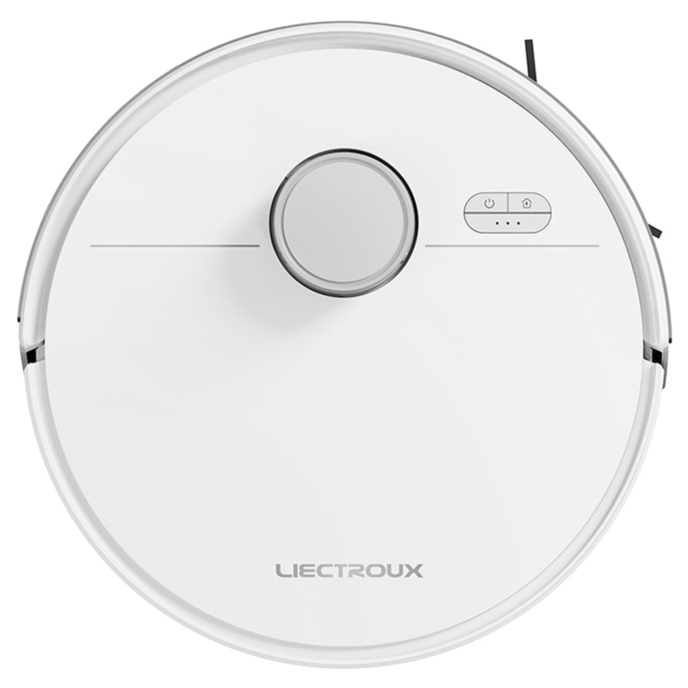 Liectroux M70 Pro Lidar Robot Vacuum Cleaner with Self-emptying Dustbin, Multi-floor Map Storage, 6500Pa Strong Suction, 3200mAh Battery, Max. 175min Runtime, Smart App & Voice Control, 3L Dust Bag, White
