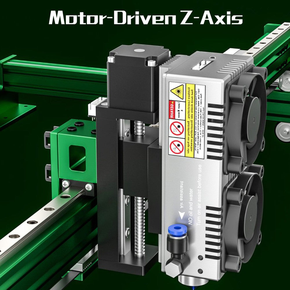 NEJE Max 4 Laser Engraver Cutter, E80 Laser Module, 24W Laser Power, GRBL Wireless Control, Motor Driver Z Axis, Auto Air-Assist, 0.1*0.1mm Focus, 4-Axis Control, Works Vertically, 750*460mm