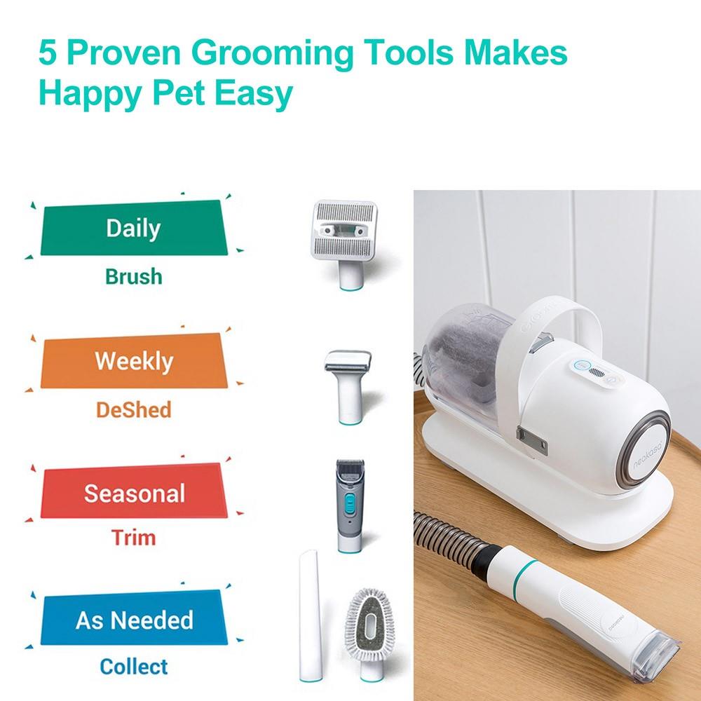 Neakasa P1 Pro Dog Clipper with Pet Hair Vacuum Cleaner