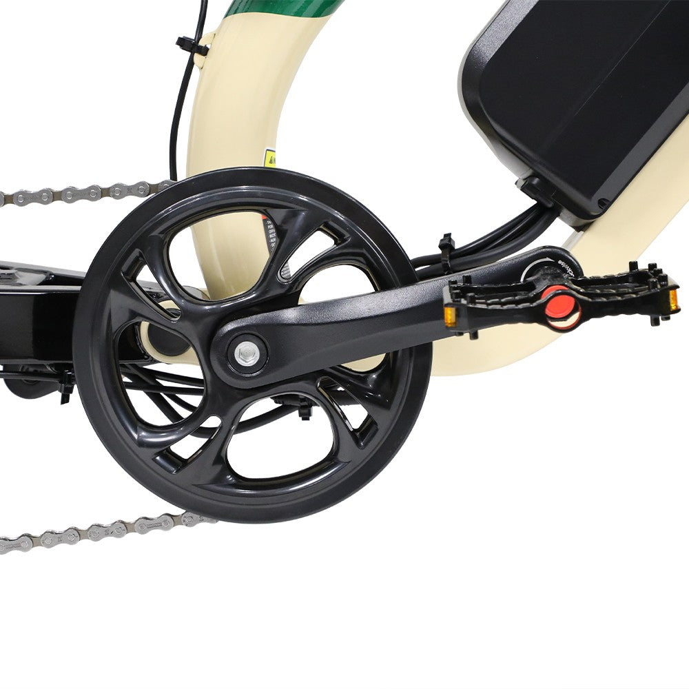 ONESPORT W66 Electric Bike, 500W Motor, 48V 13.5Ah Battery, 20*4.0 inch Tire, 25km/h Max Speed, 100km Range, Front & Rear Hydraulic Disc Brakes, Shock Absorbing Front Fork, 7-speed Transmission