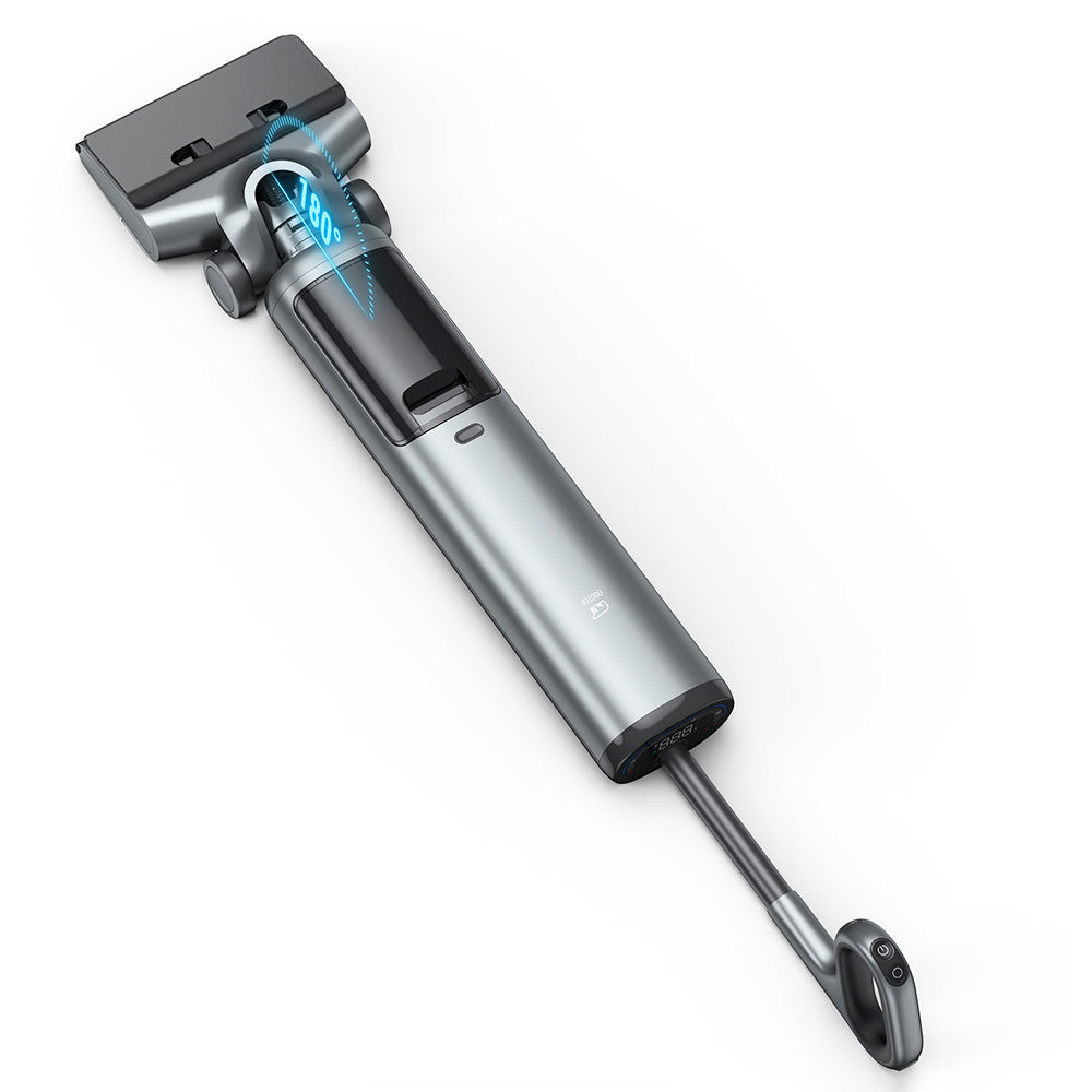 OSOTEK H200 Horizon Wet Dry Vacuum Cleaner, 14Kpa, Ultra-wide Track-wheel Roller Brush, Wipes to the Edge, 3-in-1 Wireless Floor Cleaner with Self-Cleaning, LED Display, Floor Brush, Smart Vacuum Cleaner for All Hard Floors