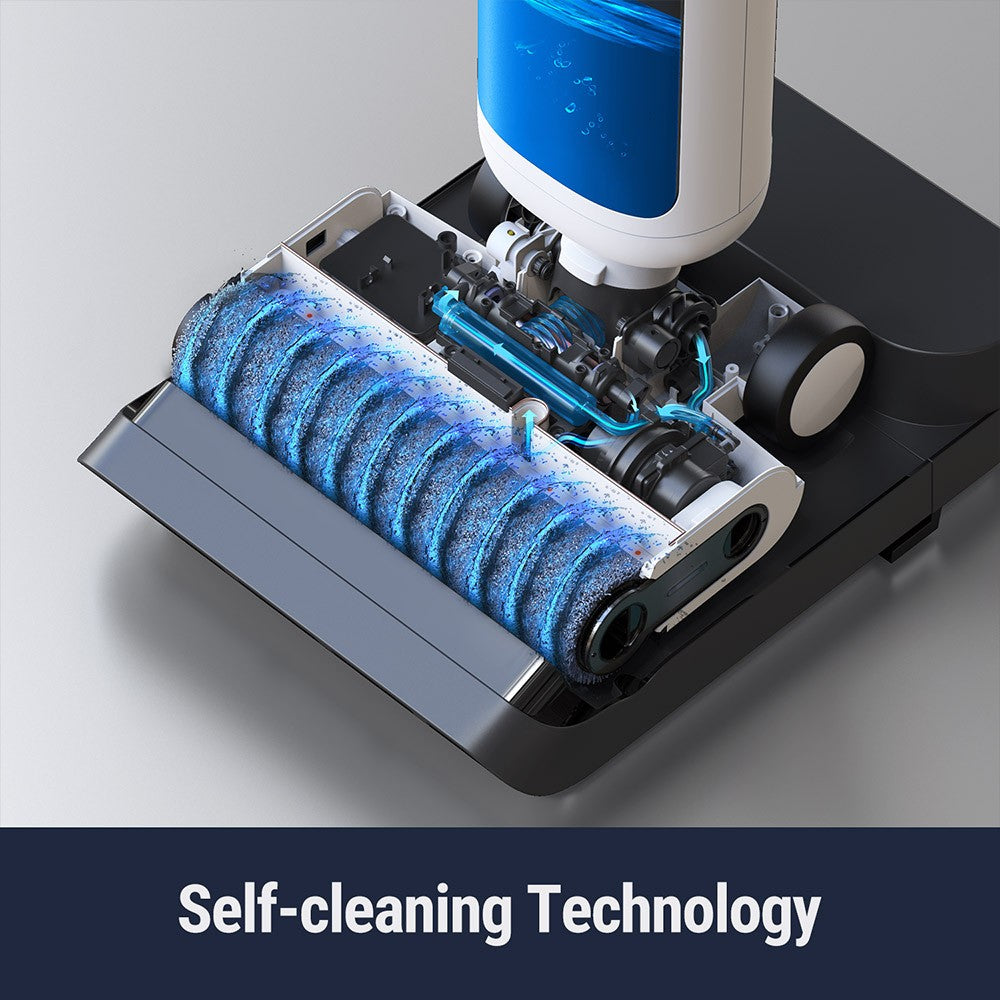 Xiaomi OSOTEK H200 Lite Wet Dry Vacuum Cleaner, 12.5KPa,180 Degree Horizontally Reclining, 2 Sides Edge Cleaning, 30 Mins Runtime 750ml Clean Water Tank, LED Screen - White