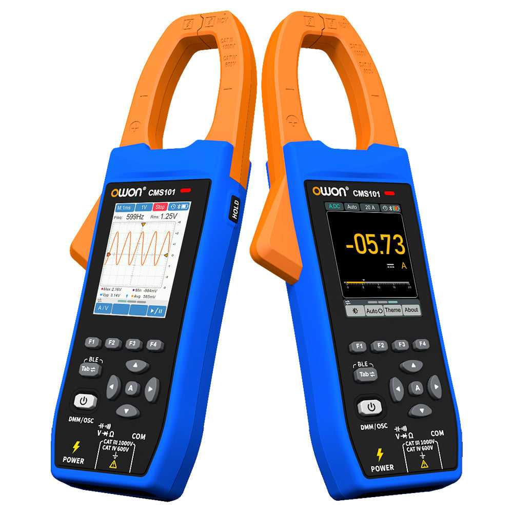 OWON CMS101 3-in-1 Digital Clamp Meter, 1000A AC/DC, Recorder and Oscilloscope Function, 20000 Counts