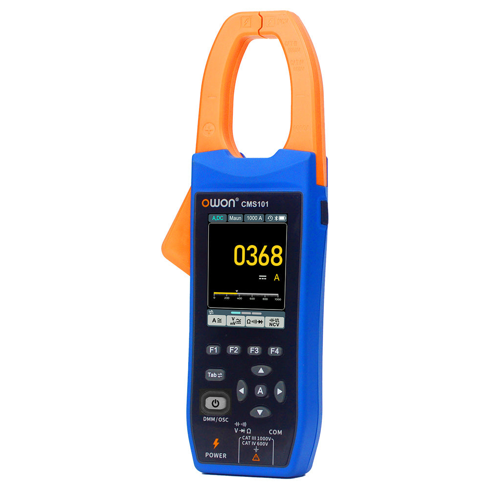 OWON CMS101 3-in-1 Digital Clamp Meter, 1000A AC/DC, Recorder and Oscilloscope Function, 20000 Counts