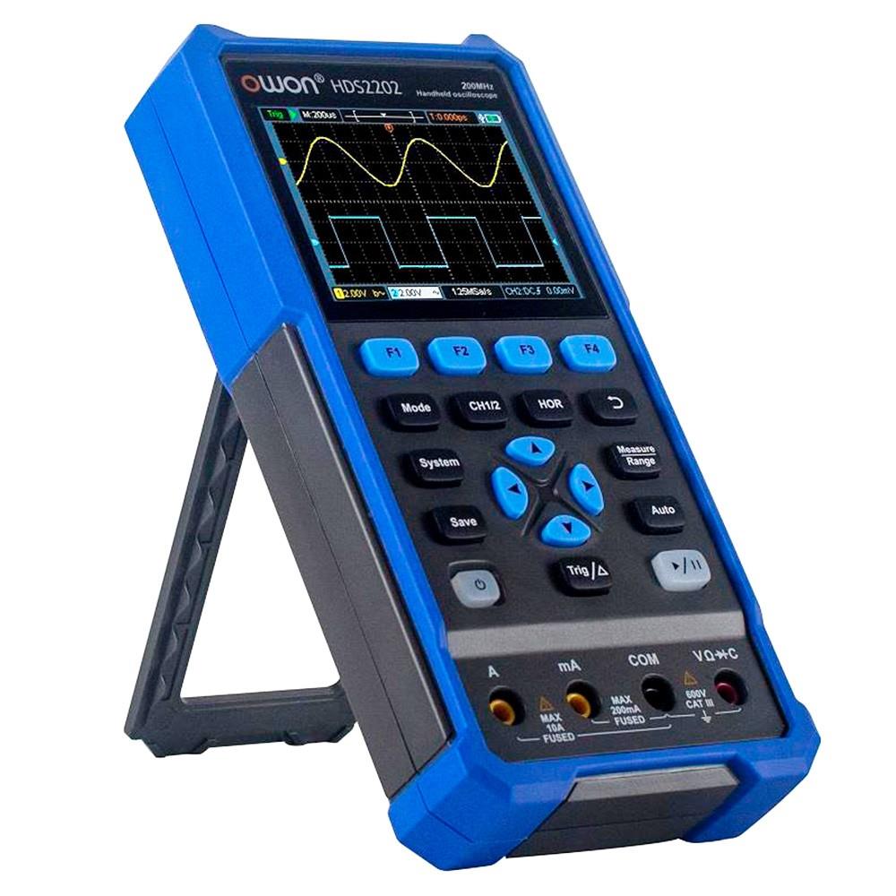 OWON HDS2202 2 in 1 Digital Oscilloscope Multimeter, 200MHz Bandwidth, 1GSa/s Sampling Rate, 20000 Counts - US Plug