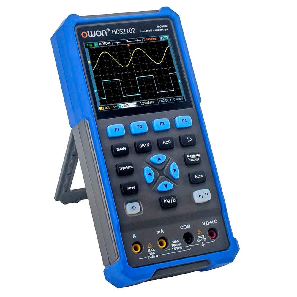 OWON HDS2202 2 in 1 Digital Oscilloscope Multimeter, 200MHz Bandwidth, 1GSa/s Sampling Rate, 20000 Counts - US Plug