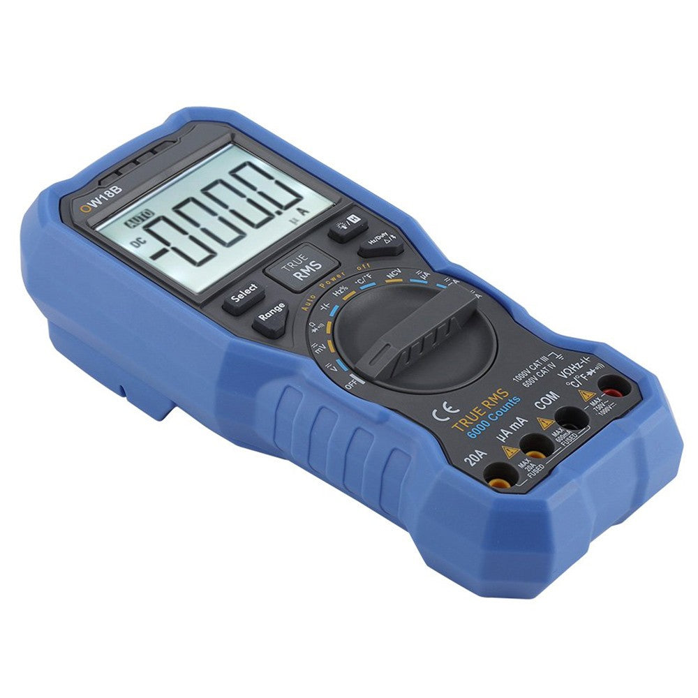 OWON OW18B Bluetooth Multimeter, Thermometer Data Logger, 5999 Counts, NCV Non-Contact Voltage Sense, True RMS Test, Support Android, iOS, Flashlight Function
