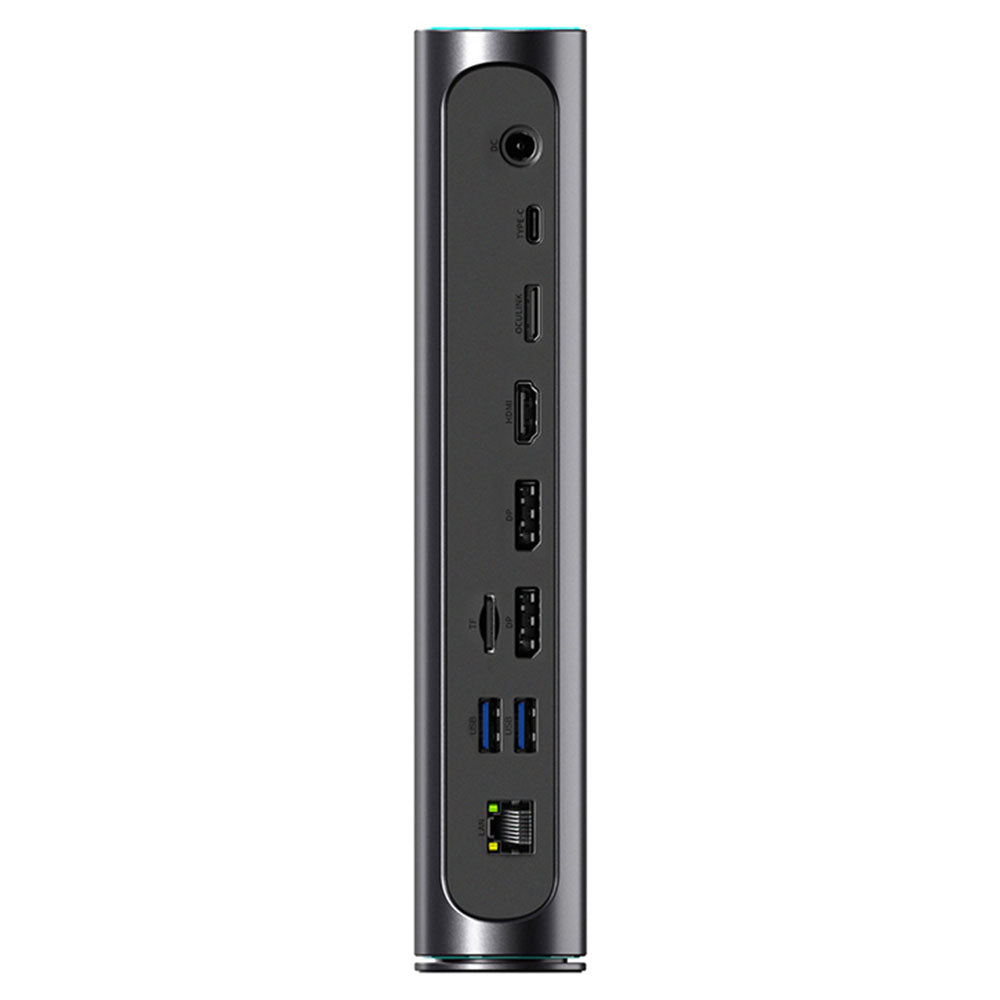 One Netbook ONEXGPU 2 eGPU Dock with AMD Radeon RX 7800M GPU, 12GB GDDR6 RAM, 192bit, 1*Oculink, 1*USB-C 4.0, 2*USB 3.2, 1*PCIe 3.0 SSD, 1*RJ45, 1*HDMI 2.1, 2*DP 2.0, 65W Reverse Charging, RGB Light Effects - EU Plug