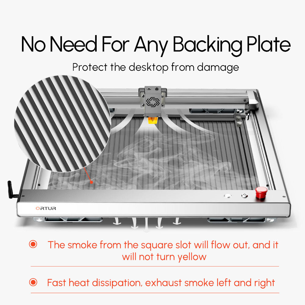 ORTUR LEP1.0 Laser Engraving Platform, 448x400mm Working Area, Fast Heat Dissipation