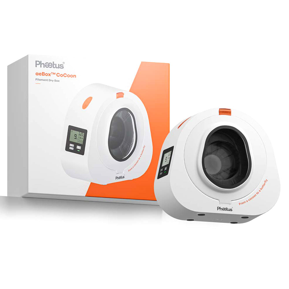 Phaetus aeBox CoCoon Filament Dryer Box, Real-Time Monitoring, 400g Desiccant Capacity, Fits Standard 1kg Spools (Φ204*70mm), Low Power Consumption