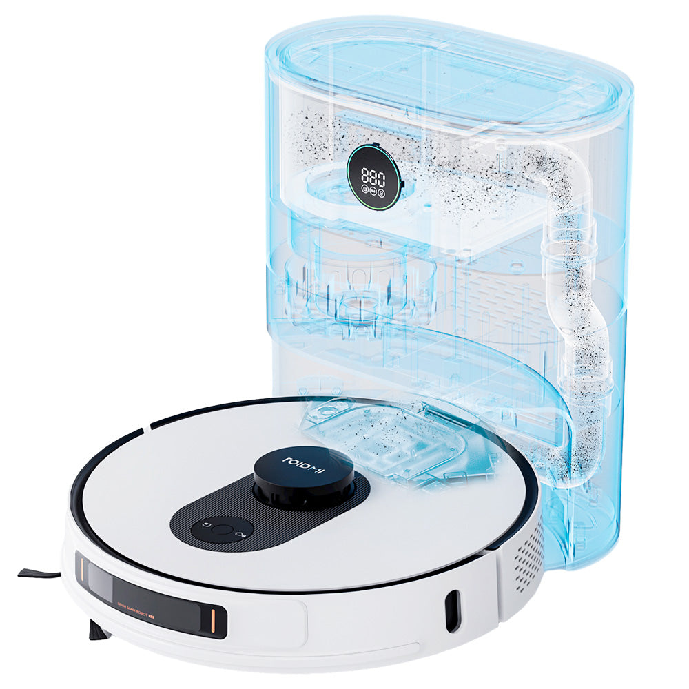 ROIDMI EVE Max Robot Vacuum and Mopping Cleaner With Smart Dust Collection 5000Pa High Suction Power Support Google Assistant Alexa and Mi Home APP Control