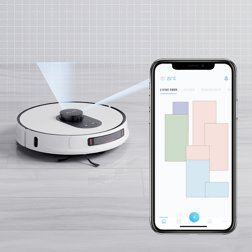 ROIDMI EVE Max Robot Vacuum and Mopping Cleaner With Smart Dust Collection 5000Pa High Suction Power Support Google Assistant Alexa and Mi Home APP Control