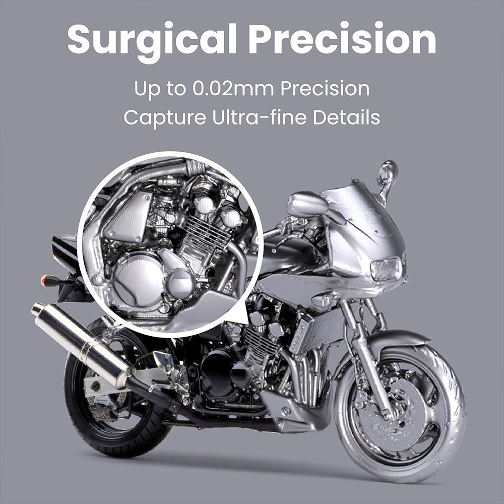 Revopoint MIRACO 3D Scanner with 16GB RAM, 0.02mm High Precision, 15fps Scanning Speed, 8K Color Capture, 180° Rotating Screen, 9-axis IMU, 2K HD Picture, Single-shot & Continuous Mode, Standable Design, for Small to Large Objects