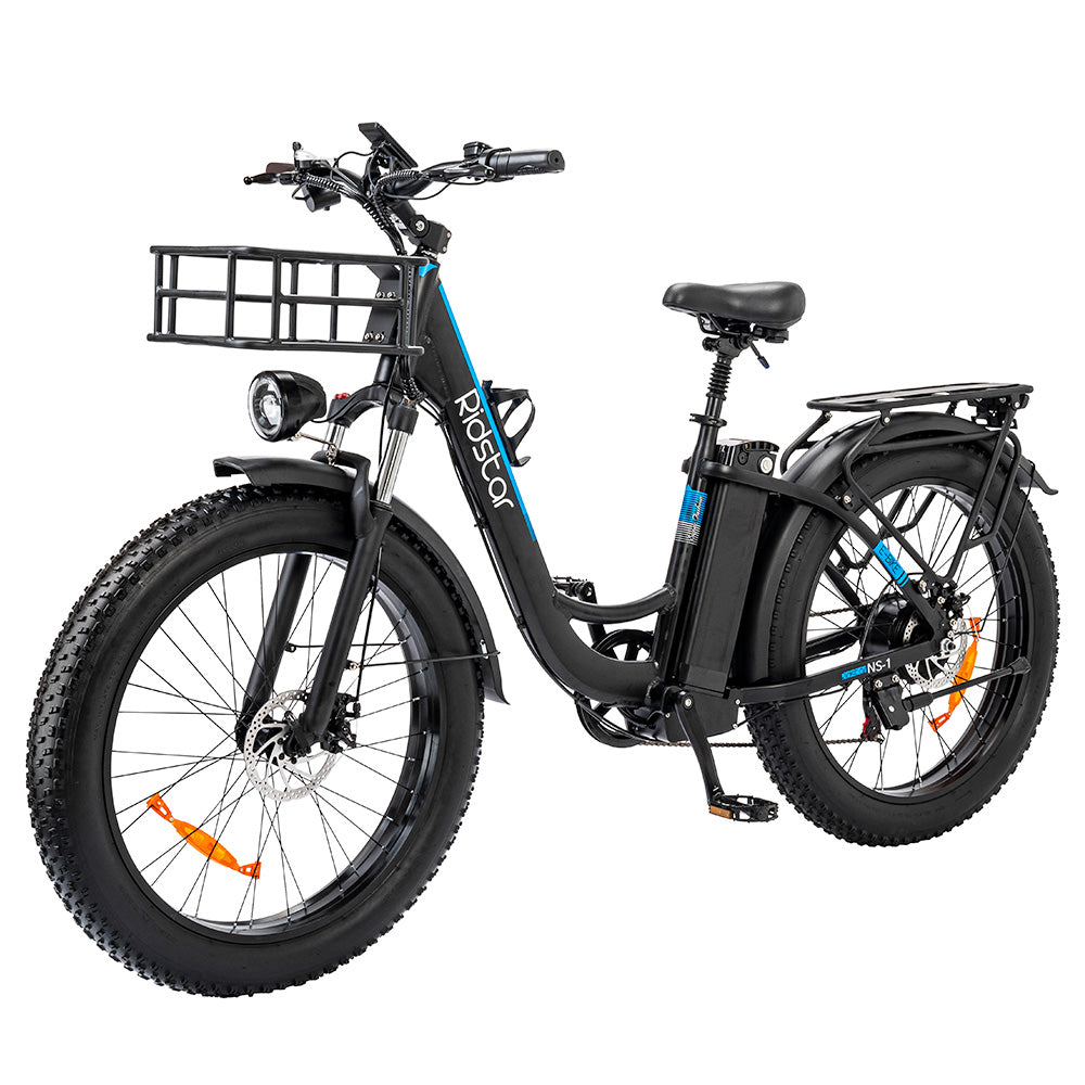 Ridstar MN26 Electric Bike, 750W Motor 26*4.0' Fat Tire, 48V 20Ah Battery, 58km/h Max Speed, 90km Max Range, Shimano 7-speed, Mechanical Disc Brake