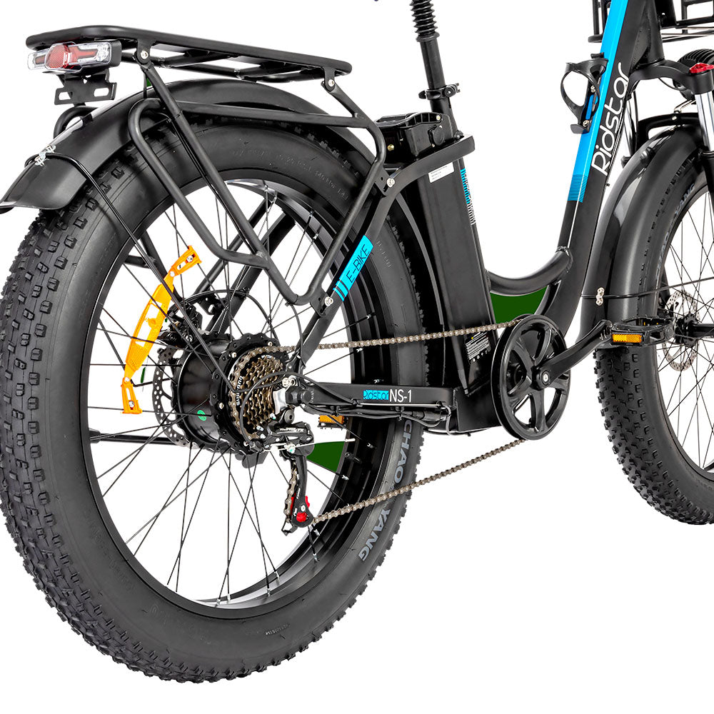 Ridstar MN26 Electric Bike, 750W Motor 26*4.0' Fat Tire, 48V 20Ah Battery, 58km/h Max Speed, 90km Max Range, Shimano 7-speed, Mechanical Disc Brake