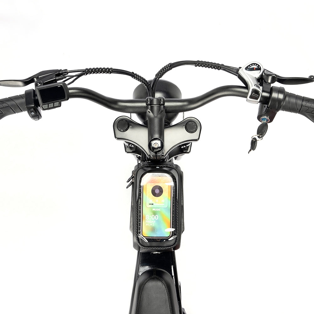 Ridstar Q20 Mini Electric Bike, 1000W Motor, 48V 15AH Battery, 20*4.0 inch Fat Tires, 40km/h Max Speed, 80km Range, Front Suspension Fork, Mechanical Disc Brakes