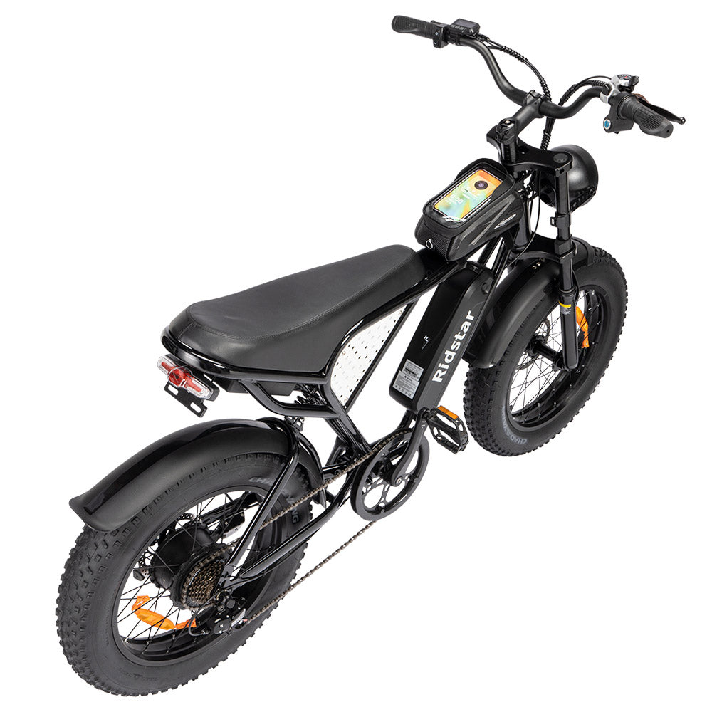 Ridstar Q20 Mini Electric Bike, 1000W Motor, 48V 15AH Battery, 20*4.0 inch Fat Tires, 40km/h Max Speed, 80km Range, Front Suspension Fork, Mechanical Disc Brakes
