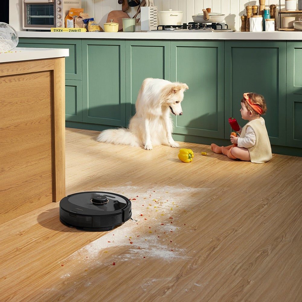 Roborock Q8 Max Robot Vacuum and Mop Cleaner - Black