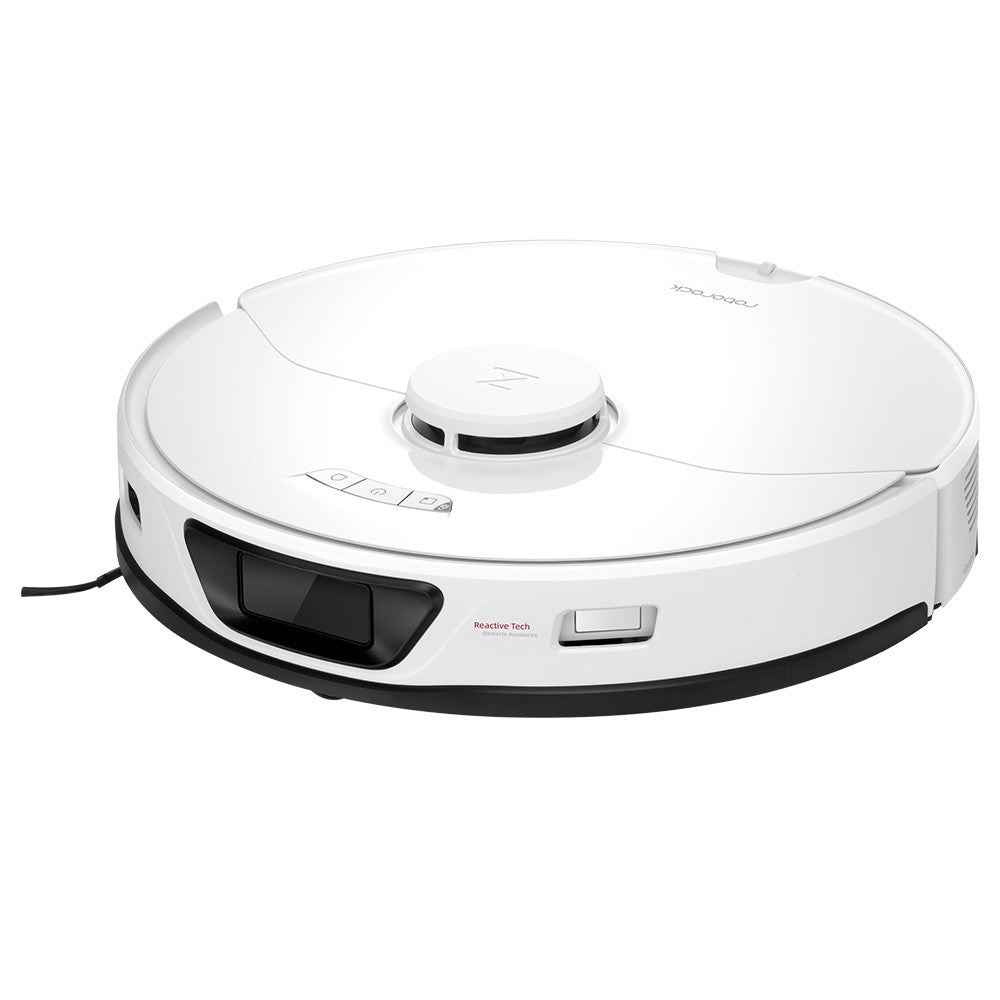Roborock S7 Max Ultra Robot Vacuum Cleaner, 5500Pa Suction, Auto Drying, Self-Cleaning & Emptying, VibraRise Mopping, Reactive Tech Obstacle Avoidance, Fast & Off-peak Charging - White
