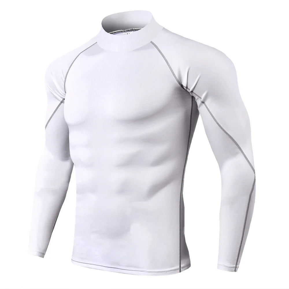 Camiseta deportiva de culturismo para hombre, camiseta de running de secado rápido, camiseta de compresión de manga larga, camiseta de gimnasio, camiseta ajustada de fitness para hombre, Rashgard