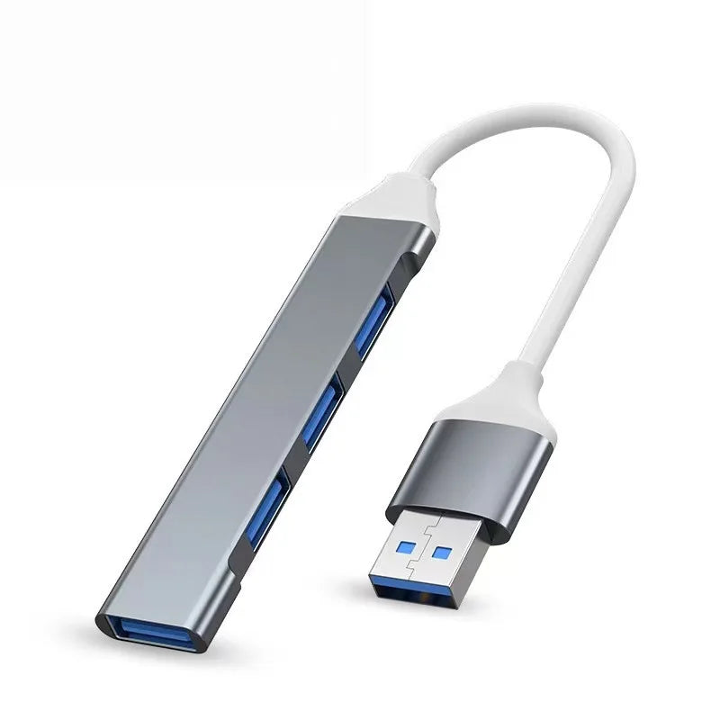 Concentrador USB 3.0 extensor, adaptador divisor de 4 puertos, estación de acoplamiento OTG para teléfono, MacBook Pro de 13 a 15 pulgadas, Air, PC, portátil y concentrador de ordenador.