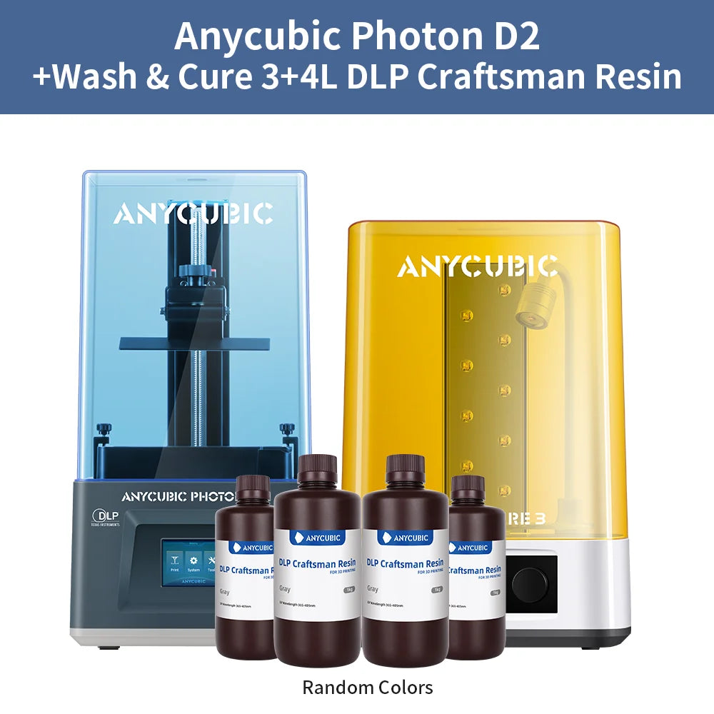 Anycubic Photon D2 3D Printer DLP High-Speed High Precision 6.5*5.1*2.9 inch Printing Size UV Resin 3D Printer impresora 3d