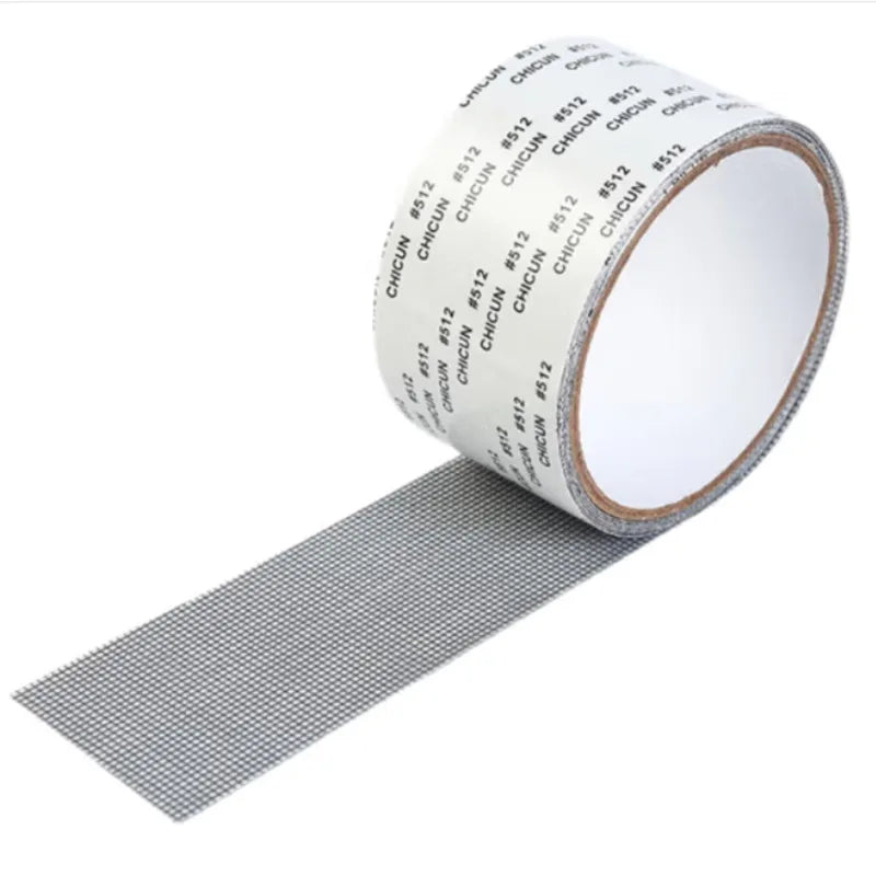 5mm/2m Self-adhesive Window Screen Repair Subsidy Anti-bug Fly Mesh Perforation Tape Is Durable